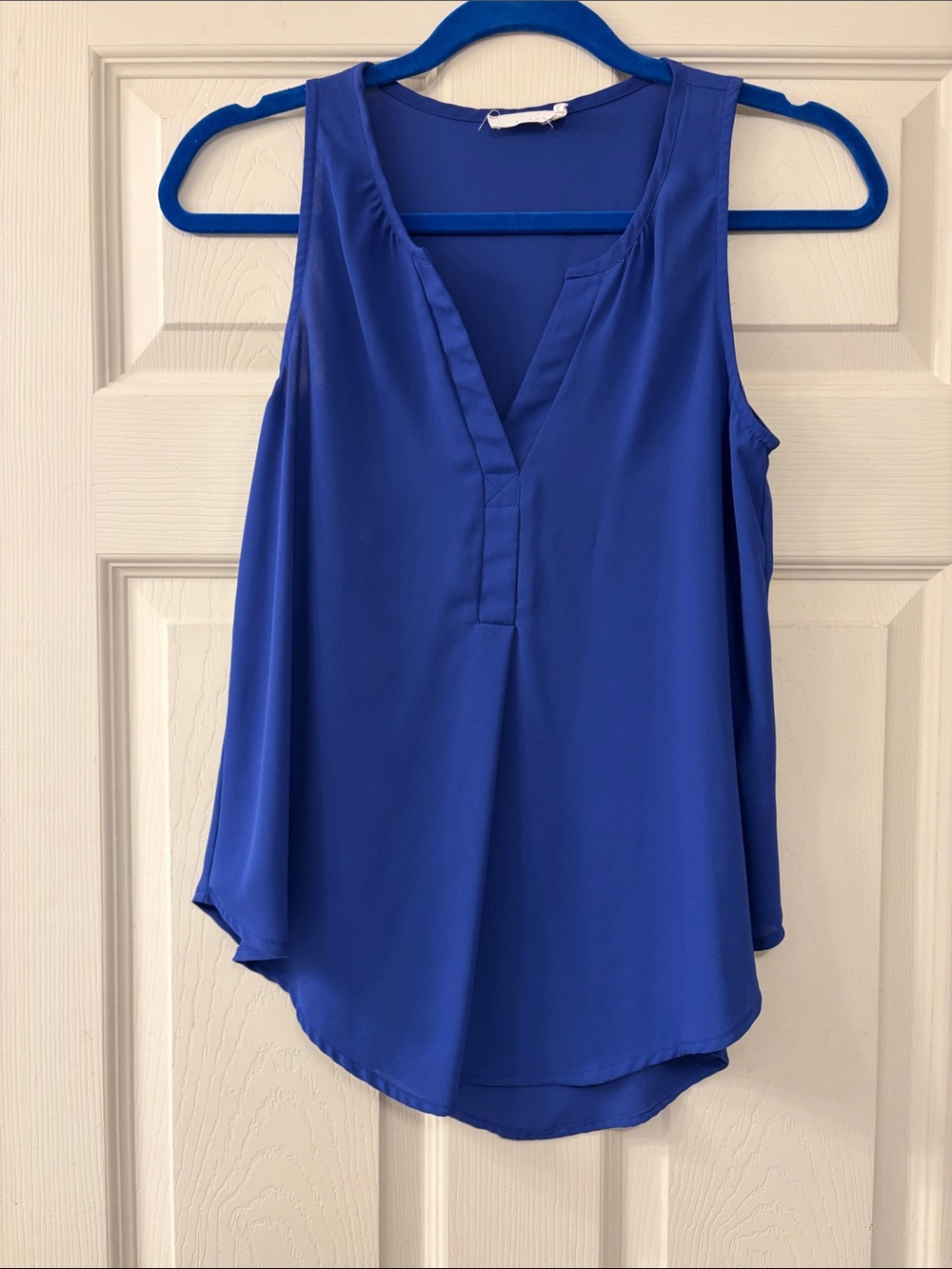 Lush Royal Blue V-Neck Sleeveless Camisole